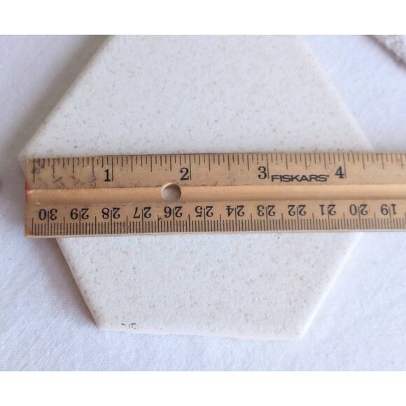 Vintage octagonal tile, beige with speckles. Set of 12.made in the USA - Picture 4 of 5